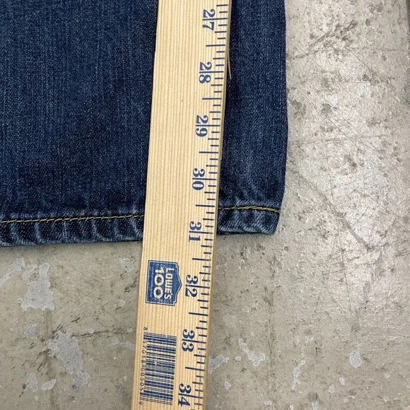 Levis Jeans Men 38x31 Blue Pants 559 Relaxed Straight Baggy Dark Denim Tag 38x32 - Picture 12 of 16